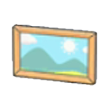 Wall photo frame figure
