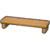 Wooden bench figure