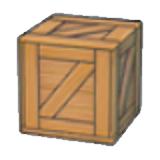 Wooden crate figure