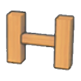 Wooden enclosure figure
