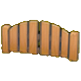Wooden gate figure