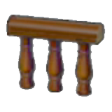 Wooden handrail figure