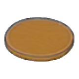 Wooden plate figure
