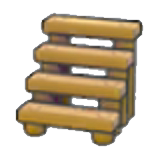 Wooden steps figure