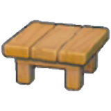 Wooden table figure